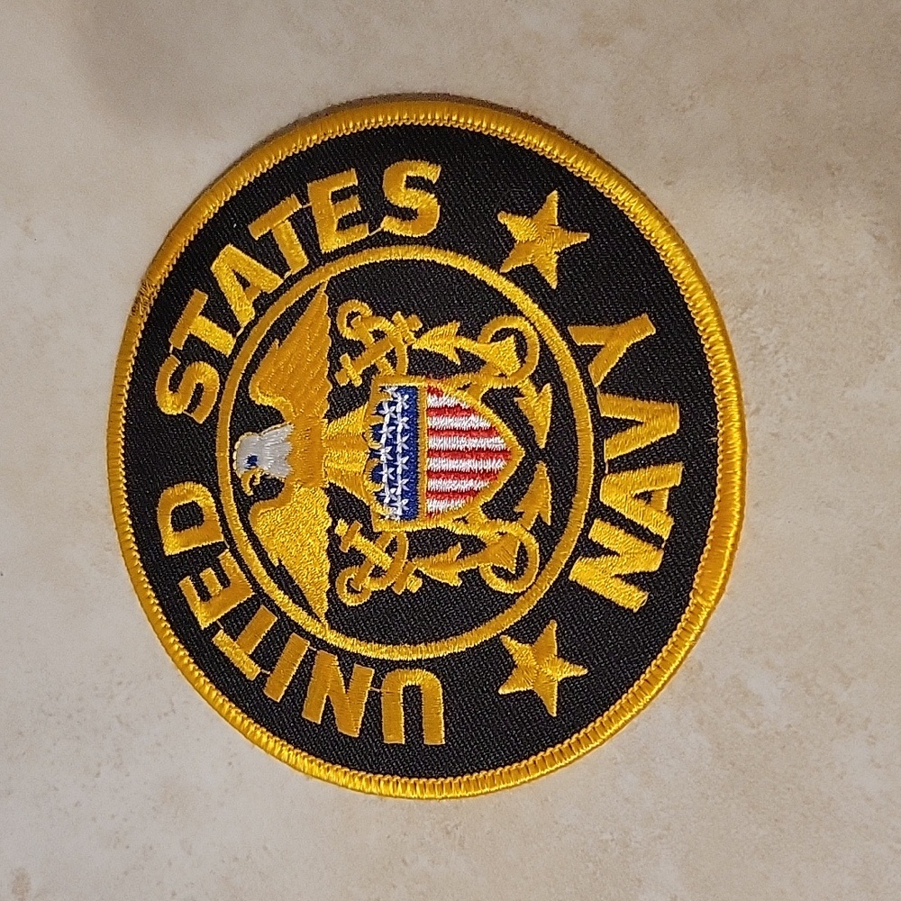 United States Navy 4in Embroidered Iron On Patch